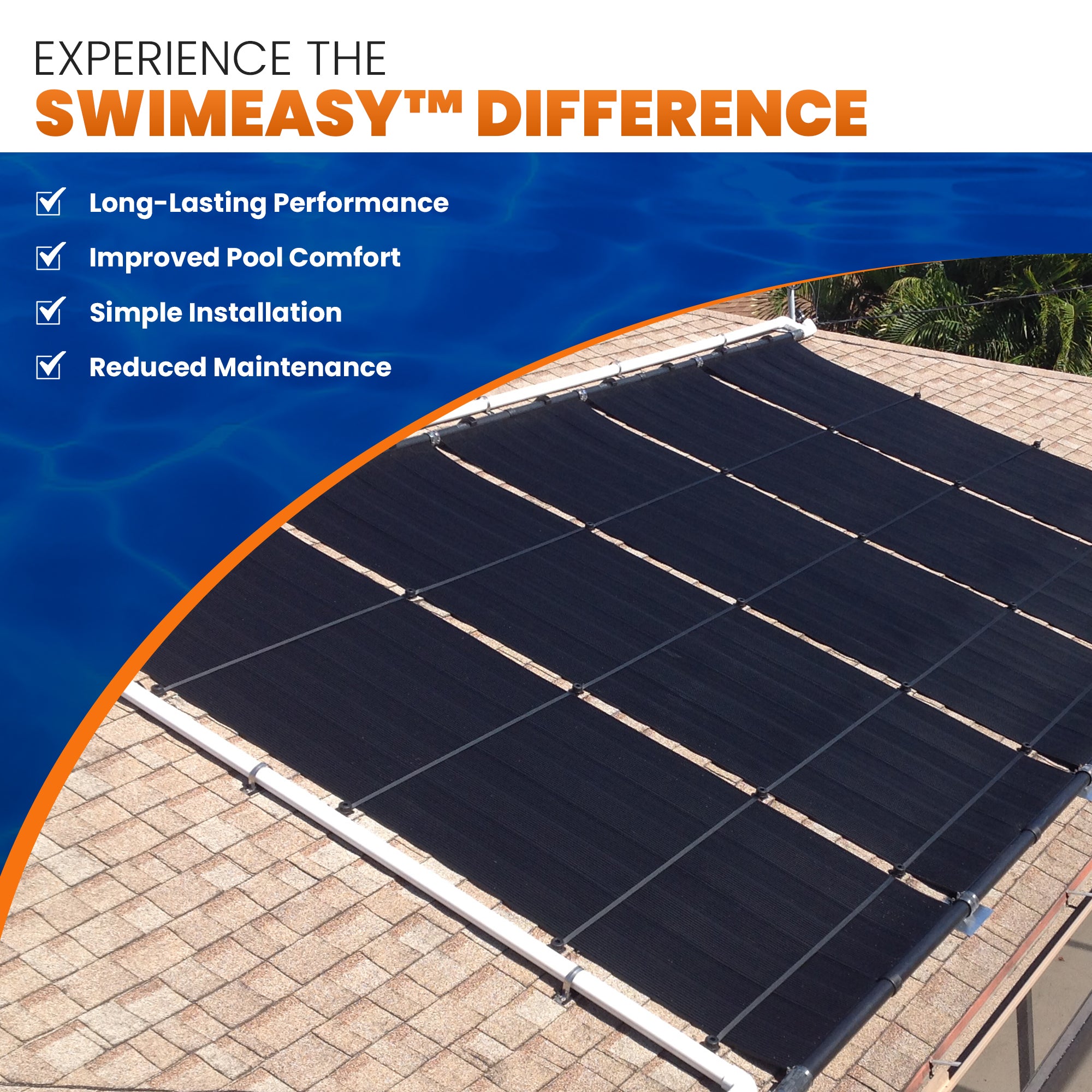 Highest Performing Design - Universal Solar Pool Heater Panel Replacement - 15-20 Year Life Expectancy