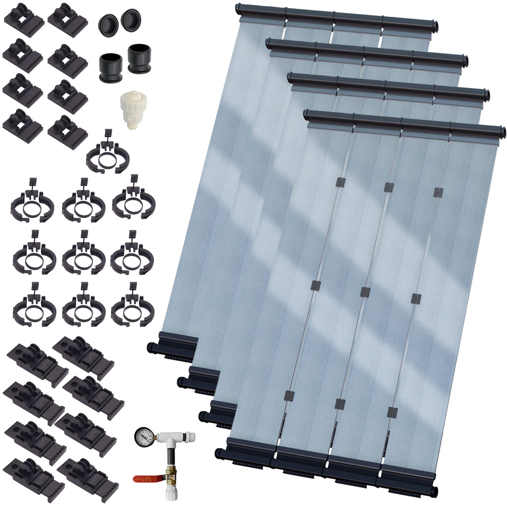 SwimLux Semi-Glazed Solar Pool Heater System DIY Kit - Free Shipping ...