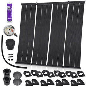 NanoTek Advanced Multilayered Solar Pool Heater DIY Kit - 40% More Efficient With Multilayered Nano Graphitic Technology - More Heating, Less Coverage!