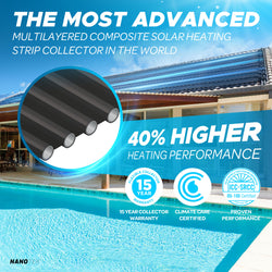 NanoTek Multilayered Nano Graphitic Technology - 40% Higher Heating Performance - The Most Advanced Solar Pool Heating System To Date