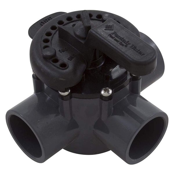 Pentair 3-Port Diverter Valve, PVC, Positive Seal, 1-1/2